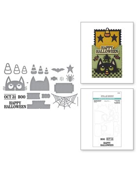 Spellbinders Not Your Ordinary Card Halloween Gifting Stamp & Die Set (SDS-195) Spellbinders Not Your Ordinary Card Halloween Gifting Stamp & Die Set (SDS-195)
