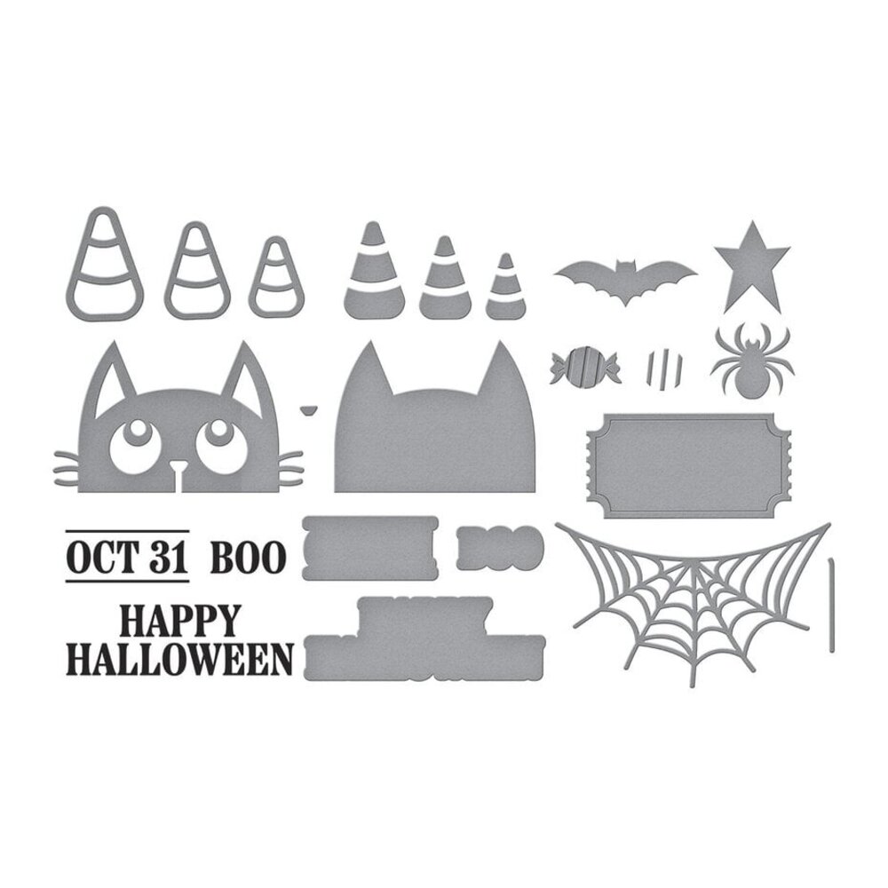 Spellbinders Not Your Ordinary Card Halloween Gifting Stamp & Die Set (SDS-195) Spellbinders Not Your Ordinary Card Halloween Gifting Stamp & Die Set (SDS-195)