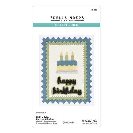Spellbinders Not Your Ordinary Card Pinking Birthday Rectangles Dies (S5-656)