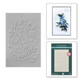 Spellbinders Winter's Grace Garden Norwegian Rosemaling 3D Embossing Folder (E3D-105)