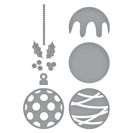 Spellbinders Essential Holiday Festive Ornament Dies (S3-522) Spellbinders Essential Holiday Festive Ornament Dies (S3-522)