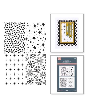 Spellbinders Essential Holiday Holiday Backgrounds Panels Press Plates (BP-215) Spellbinders Essential Holiday Holiday Backgrounds Panels Press Plates (BP-215)