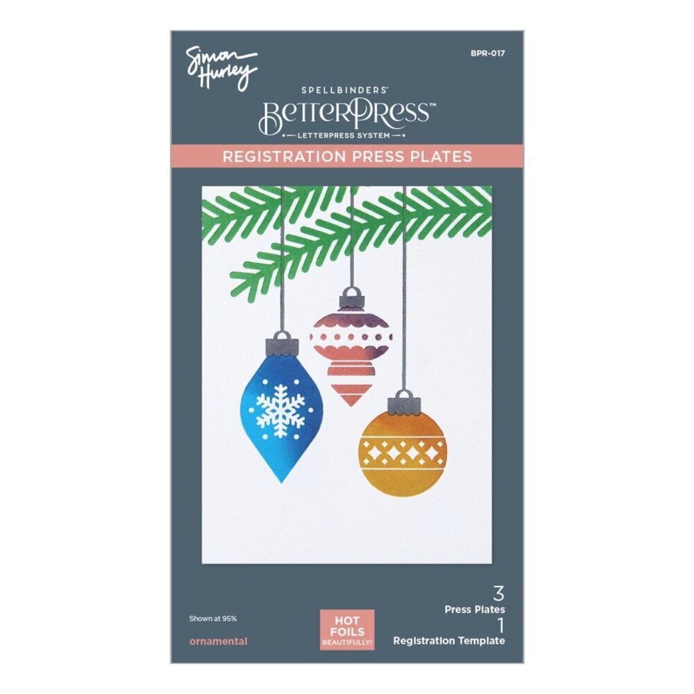 Spellbinders Glad Tidings Ornamental Press Plates (BPR-017) Spellbinders Glad Tidings Ornamental Press Plates (BPR-017)