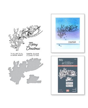 Spellbinders Glad Tidings Santa's Sleigh Press Plate & Die Set (BP-221) Spellbinders Glad Tidings Santa's Sleigh Press Plate & Die Set (BP-221)