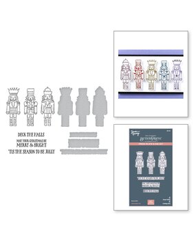 Spellbinders Glad Tidings Nutcracker Trio Press Plate & Die Set (BP-222) Spellbinders Glad Tidings Nutcracker Trio Press Plate & Die Set (BP-222)