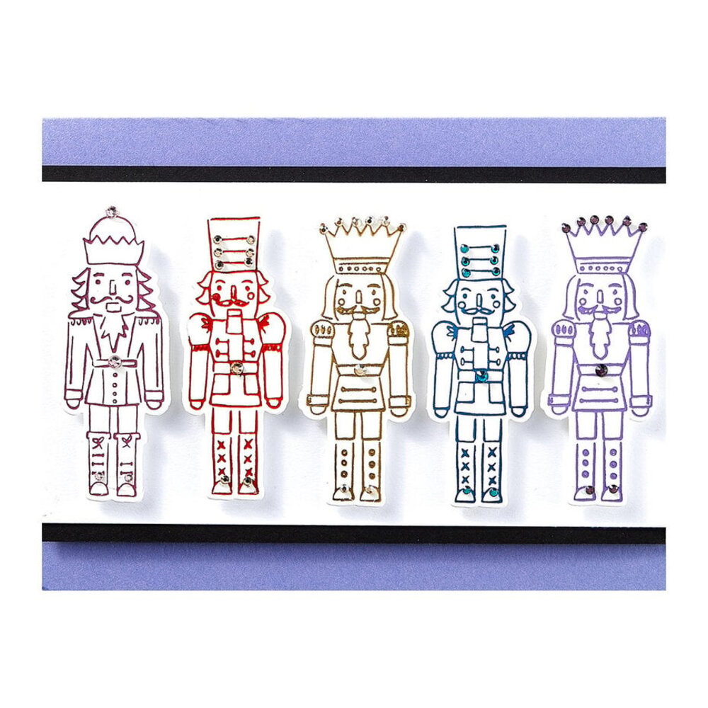 Spellbinders Glad Tidings Nutcracker Trio Press Plate & Die Set (BP-222) Spellbinders Glad Tidings Nutcracker Trio Press Plate & Die Set (BP-222)