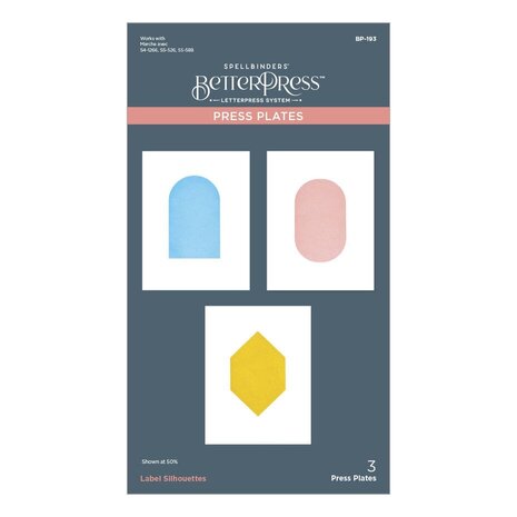 Spellbinders Sealed 3D Christmas Label Silhouettes Press Plates (BP-193) Spellbinders Sealed 3D Christmas Label Silhouettes Press Plates (BP-193)