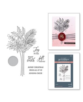 Spellbinders Sealed 3D Christmas Poinsettia Stems Press Plate & Die Set (BP-203) Spellbinders Sealed 3D Christmas Poinsettia Stems Press Plate & Die Set (BP-203)