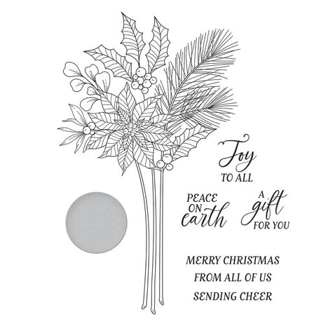 Spellbinders Sealed 3D Christmas Poinsettia Stems Press Plate & Die Set (BP-203) Spellbinders Sealed 3D Christmas Poinsettia Stems Press Plate & Die Set (BP-203)