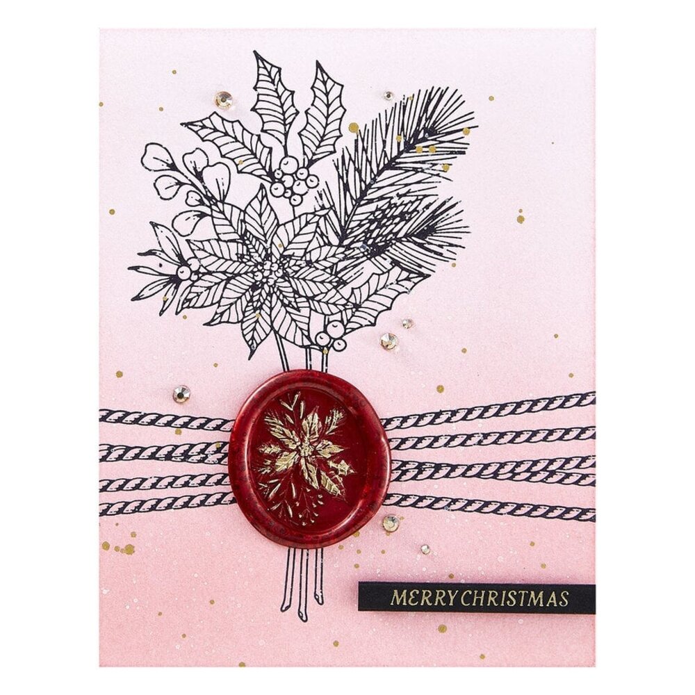 Spellbinders Sealed 3D Christmas Poinsettia Stems Press Plate & Die Set (BP-203) Spellbinders Sealed 3D Christmas Poinsettia Stems Press Plate & Die Set (BP-203)