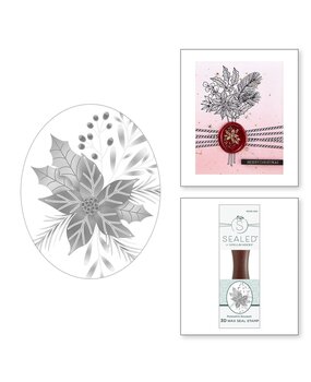 Spellbinders Sealed 3D Christmas Poinsettia Bouquet 3D Wax Seal Stamp (WS3D-004) Spellbinders Sealed 3D Christmas Poinsettia Bouquet 3D Wax Seal Stamp (WS3D-004)