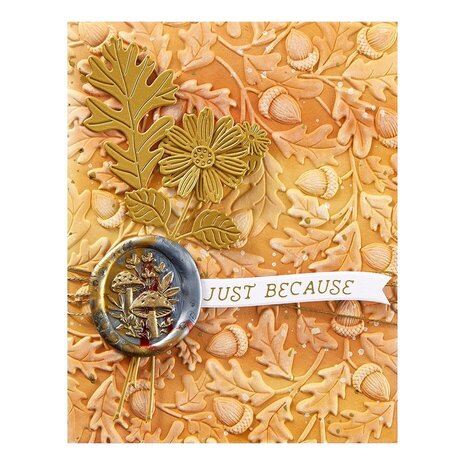 Spellbinders Falling Leaves Oak Forest 3D Embossing Folder (E3D-111) Spellbinders Falling Leaves Oak Forest 3D Embossing Folder (E3D-111)