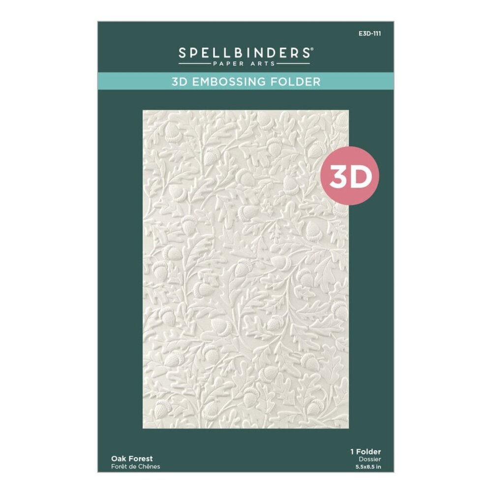 Spellbinders Falling Leaves Oak Forest 3D Embossing Folder (E3D-111) Spellbinders Falling Leaves Oak Forest 3D Embossing Folder (E3D-111)