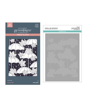 Spellbinders Falling Leaves Autumn Rain Press Plate and Stencil Bundle (BD-0897) Spellbinders Falling Leaves Autumn Rain Press Plate and Stencil Bundle (BD-0897)