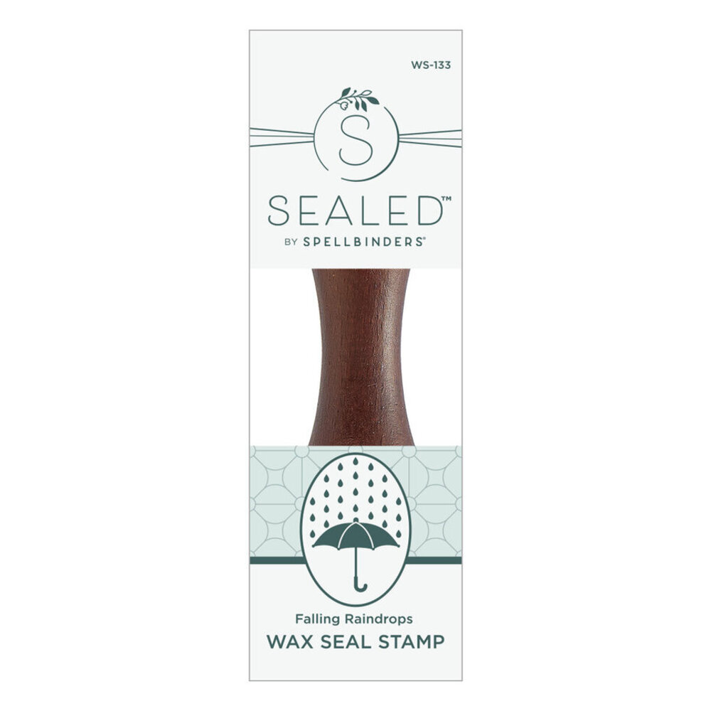 Spellbinders Falling Leaves Falling Raindrops Wax Seal Stamp (WS-133) Spellbinders Falling Leaves Falling Raindrops Wax Seal Stamp (WS-133)