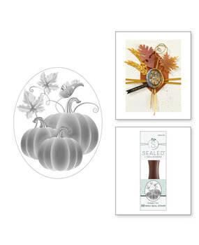 Spellbinders Falling Leaves Pumpkin Trio 3D Wax Seal Stamp (WS3D-010) Spellbinders Falling Leaves Pumpkin Trio 3D Wax Seal Stamp (WS3D-010)