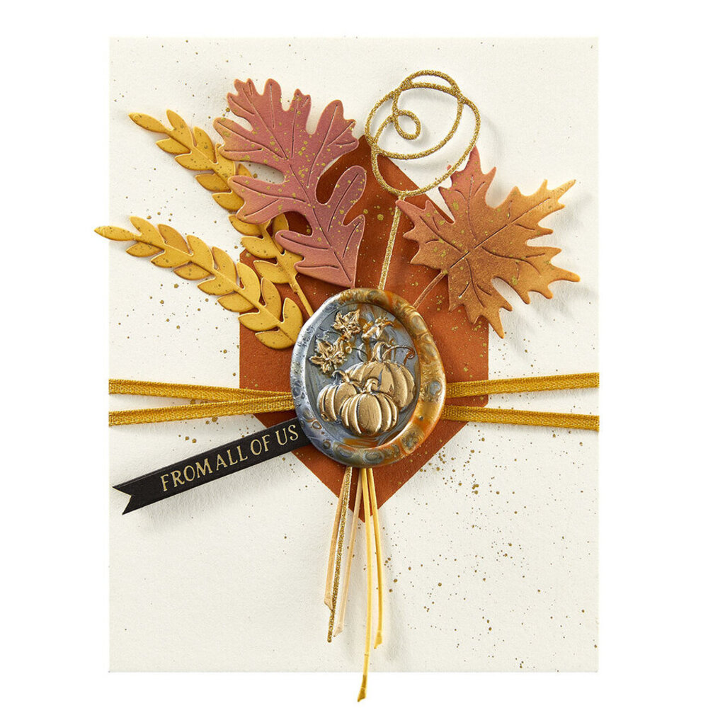 Spellbinders Falling Leaves Pumpkin Trio 3D Wax Seal Stamp (WS3D-010) Spellbinders Falling Leaves Pumpkin Trio 3D Wax Seal Stamp (WS3D-010)