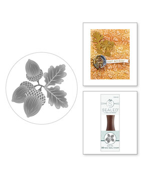 Spellbinders Falling Leaves Acorn Trio 3D Wax Seal Stamp (WS3D-012) Spellbinders Falling Leaves Acorn Trio 3D Wax Seal Stamp (WS3D-012)