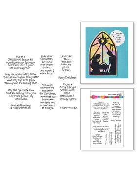 Stampendous! Season of Wonder Sentiments Clear Stamp Set (STP-246)