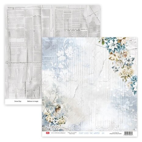 Craft & You Paint Over The Winter 12x12 Inch Paper Pack (6pcs) (CYD-CPS-PT30-6)