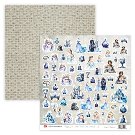 Craft & You Paint Over The Winter 12x12 Inch Creative Set (4pcs) (CYD-CSET-PT30-4)