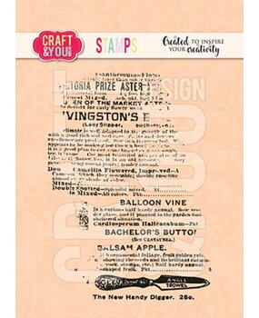 Craft & You Clear Stamp Newspaper (CS044) Craft & You Clear Stamp Newspaper (CS044)