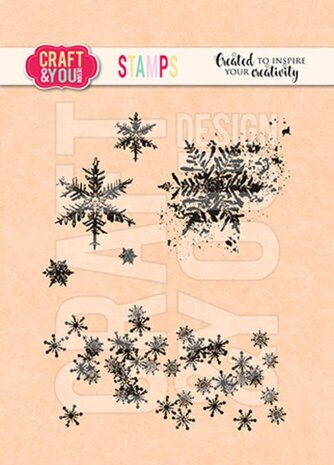 Craft & You Clear Stamp Snowflakes Set (CS045) Craft & You Clear Stamp Snowflakes Set (CS045)