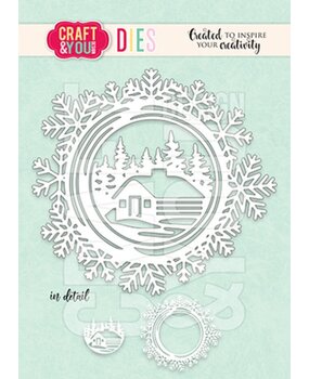 Craft & You Dies Snowflakes Frame (CW304) Craft & You Dies Snowflakes Frame (CW304)