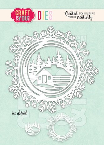 Craft & You Dies Snowflakes Frame (CW304) Craft & You Dies Snowflakes Frame (CW304)