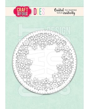 Craft & You Dies Round Snowflakes Frame (CW305)