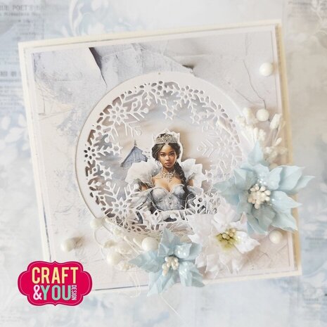 Craft & You Dies Round Snowflakes Frame (CW305)