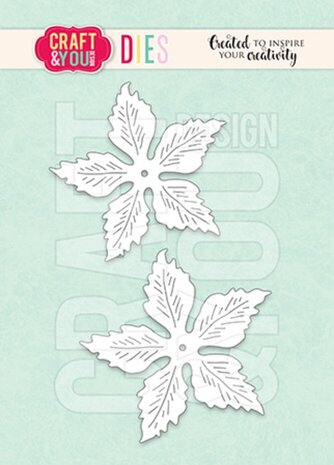 Craft & You Dies Magda's Poinsettia (CW308) Craft & You Dies Magda's Poinsettia (CW308)