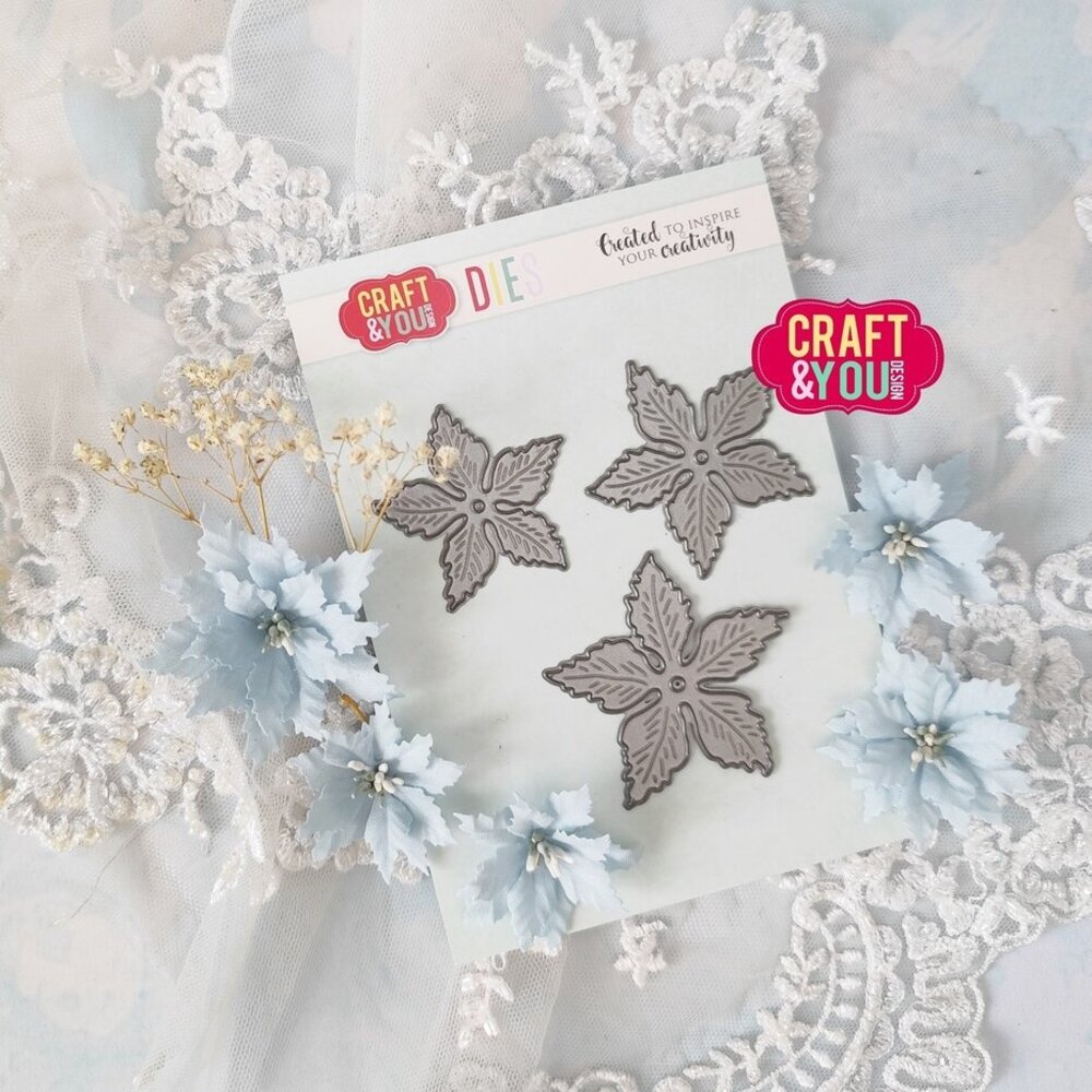 Craft & You Dies Magda's Poinsettia Small (CW309)