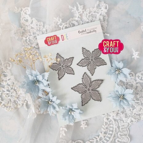 Craft & You Dies Magda's Poinsettia Small (CW309)