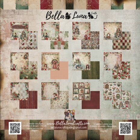 Bella Luna Crafts Xmas Fantasy 12x12 Inch Collection Pack Bella Luna Crafts Xmas Fantasy 12x12 Inch Collection Pack