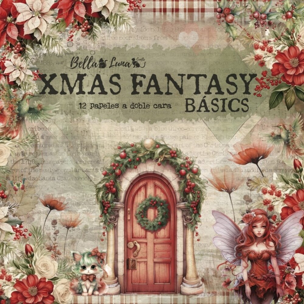 Bella Luna Crafts Xmas Fantasy Basics 12x12 Inch Collection Pack Bella Luna Crafts Xmas Fantasy Basics 12x12 Inch Collection Pack