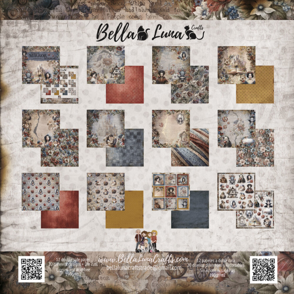 Bella Luna Crafts Mirror Mirror 12x12 Inch Collection Pack (BLC-0046)