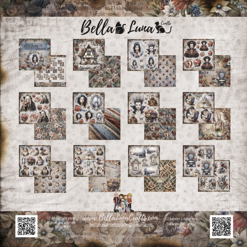 Bella Luna Crafts Mirror Mirror Cut-Outs 8x8 Inch Collection Pack (BLC-0047/R) Bella Luna Crafts Mirror Mirror Cut-Outs 8x8 Inch Collection Pack (BLC-0047/R)