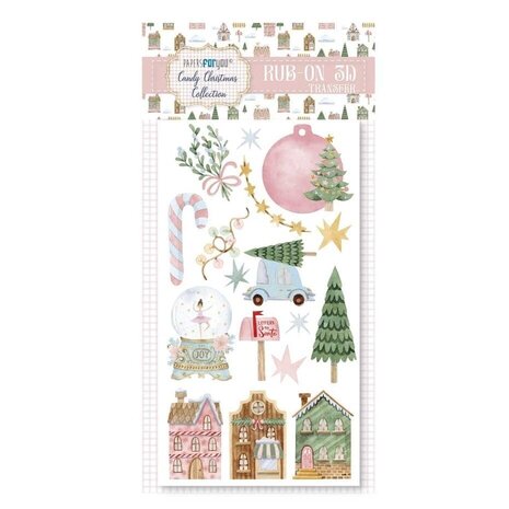 Papers For You Candy Christmas Rub On Transfers (PFY-14195) Papers For You Candy Christmas Rub On Transfers (PFY-14195)