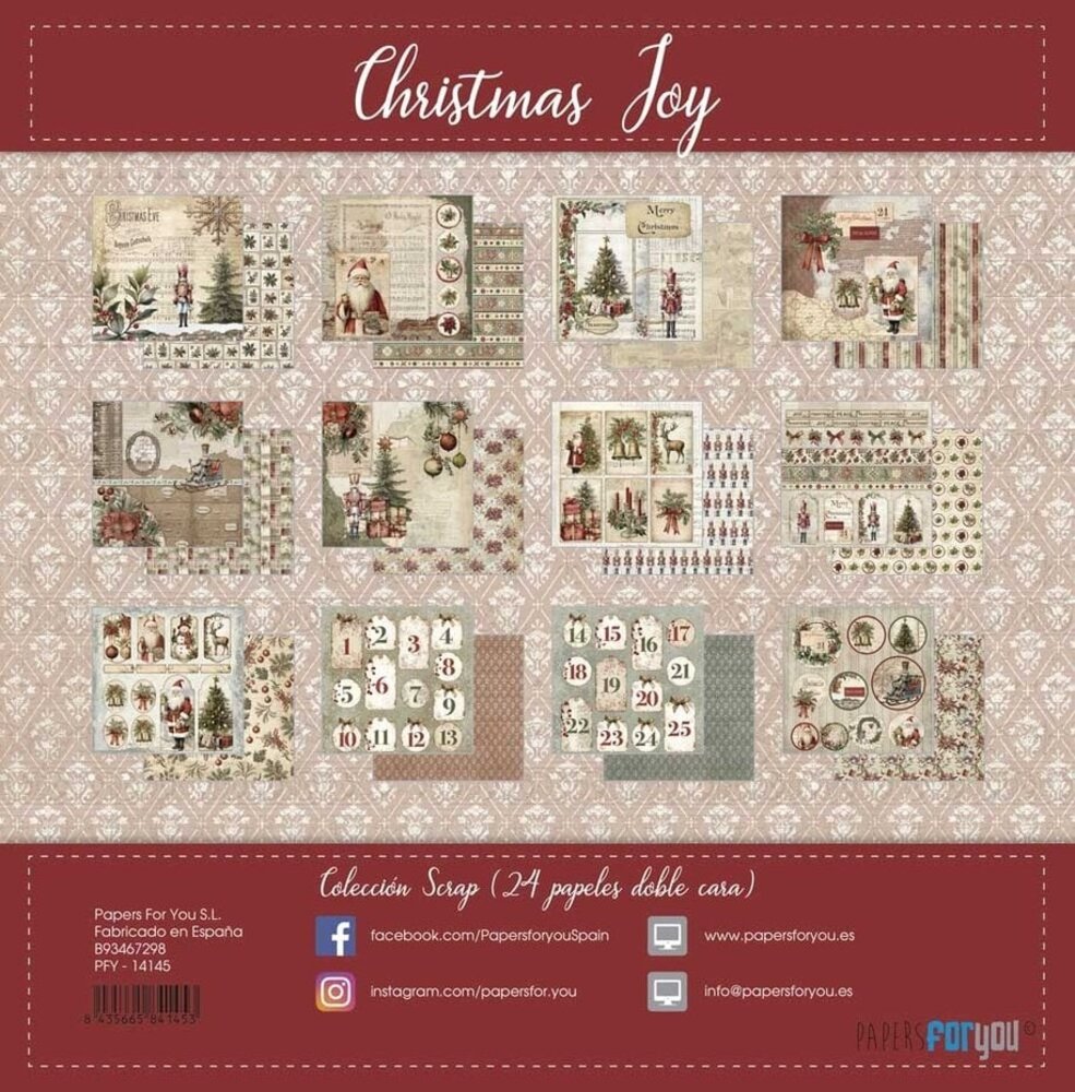Papers For You Christmas Joy 8x8 Inch Paper Pack (PFY-14145) Papers For You Christmas Joy 8x8 Inch Paper Pack (PFY-14145)