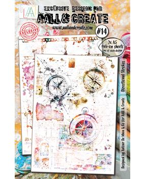 AALL and Create Rub-Ons A5 Directional Strokes (AALL-RO-014)