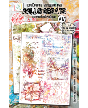 AALL and Create Rub-Ons A5 Bowed Tidings (AALL-RO-017)