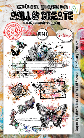 AALL and Create Clear Stamp Set A6 Epistolary Elegance (AALL-TP-1241) AALL and Create Clear Stamp Set A6 Epistolary Elegance (AALL-TP-1241)