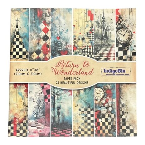 IndigoBlu Return to Wonderland 8x8 Inch Paper Book (IND1325) IndigoBlu Return to Wonderland 8x8 Inch Paper Book (IND1325)