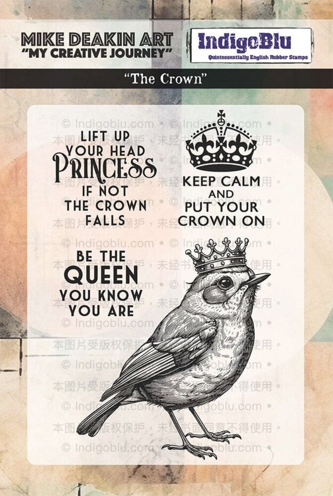 IndigoBlu The Crown A6 Rubber Stamps (IND1330)