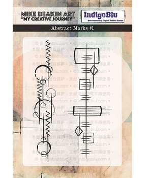 IndigoBlu Abstract Marks A6 Rubber Stamps (IND1331)