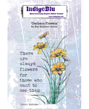 IndigoBlu Gerbera A6 Rubber Stamps (IND1341) IndigoBlu Gerbera A6 Rubber Stamps (IND1341)