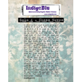 IndigoBlu Solo 4 Chess Moves A8 Rubber Stamps (IND1346)