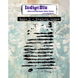 IndigoBlu Solo 5 Texture Lines A8 Rubber Stamps (IND1347)