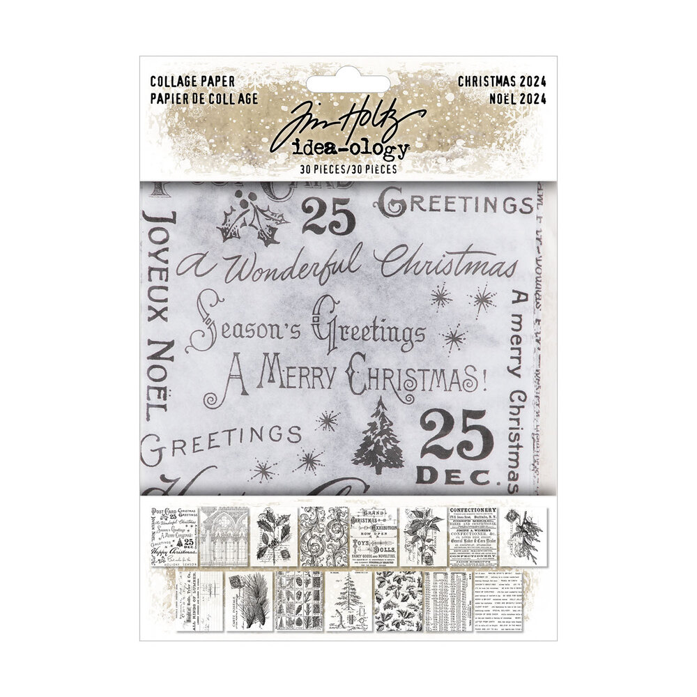 Idea-ology Tim Holtz Christmas Collage Paper (TH94409)